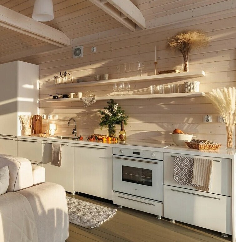 Кухня модульного дома