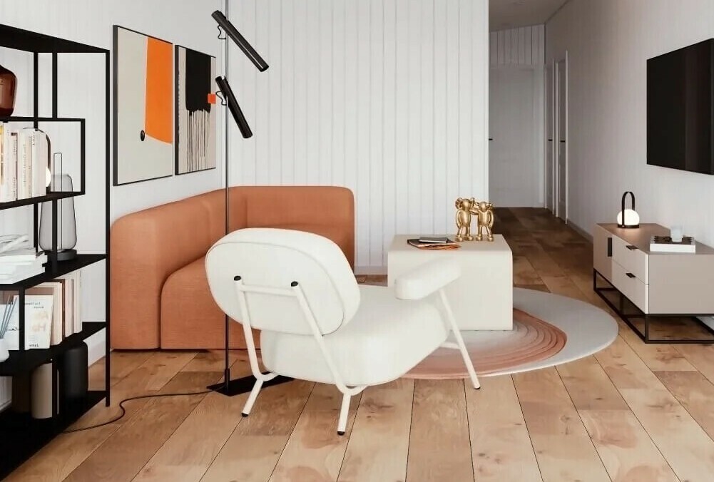 Вид планировки модульного дома 