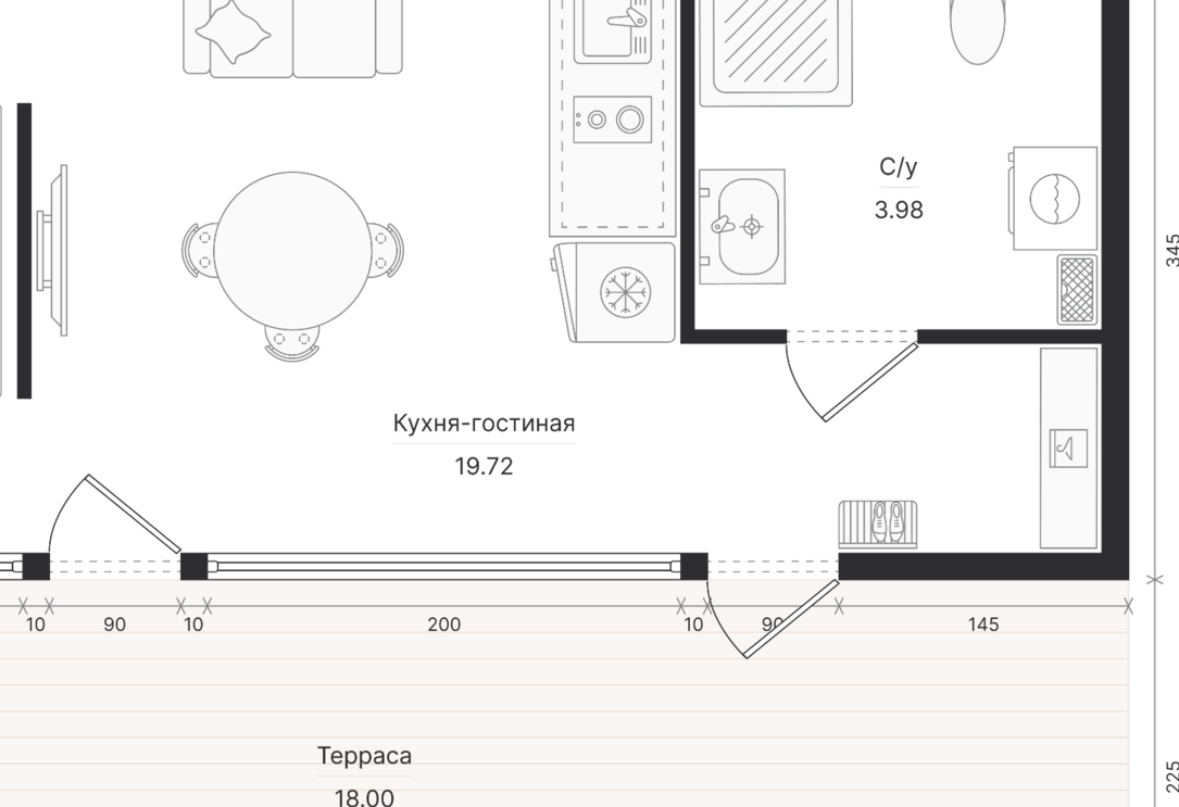 Планировка модульного дома