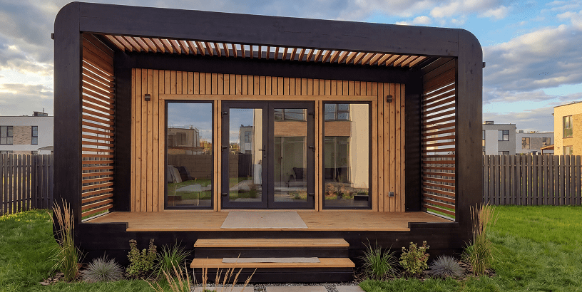 Модульный дом в стиле Куб