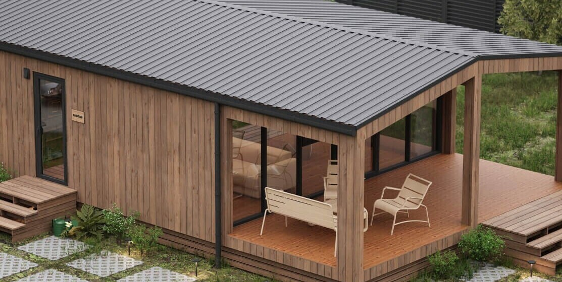 Модульный дом в стиле барн